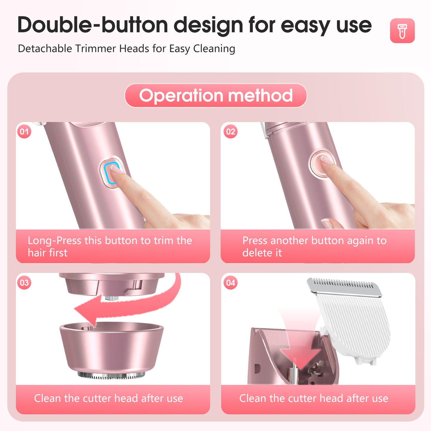 Dual-Head Bikini Hair Shaver