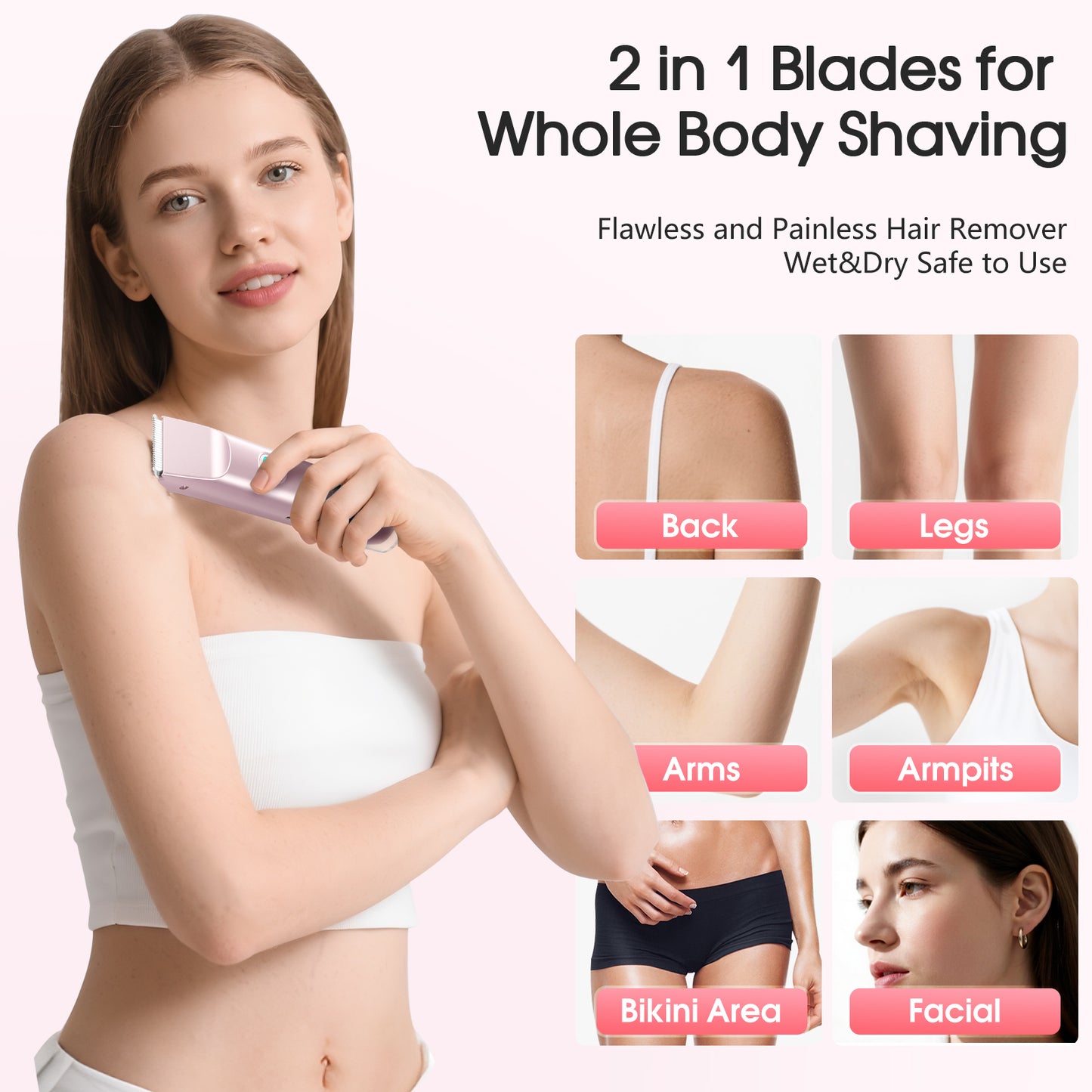 Dual-Head Bikini Hair Shaver
